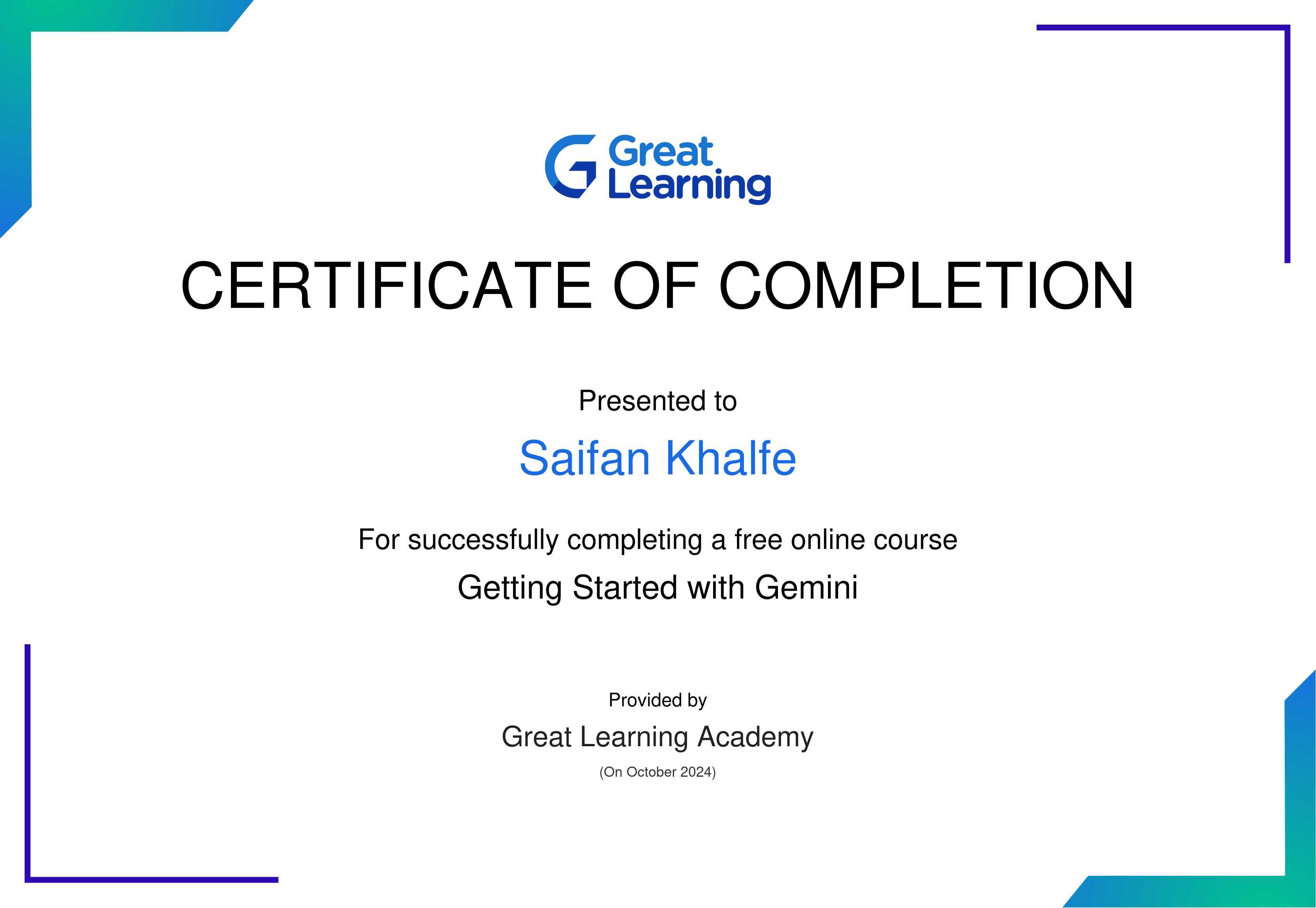 Getting Started with Gemini